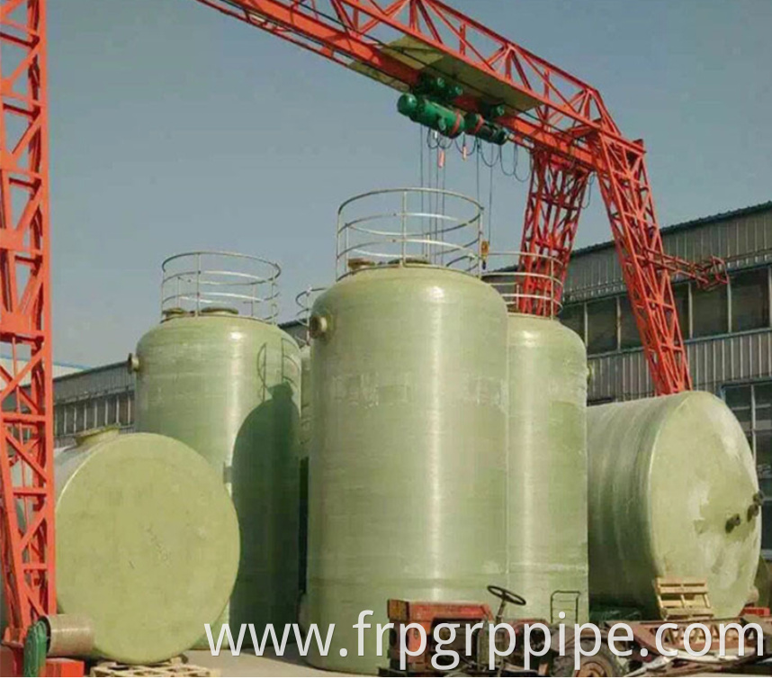 GRP Vertical Tank Fiberglass horizontal Tank FRP Chemical Storage Tank